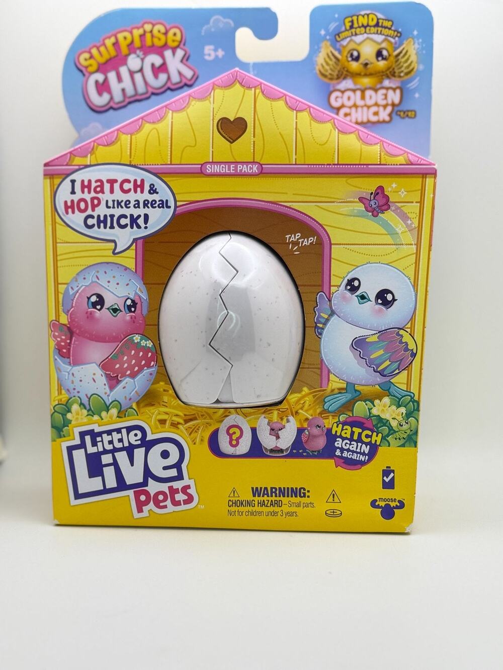 Surprise Chick Little Live Pets Hatching Egg Toy With Interactive Features For A